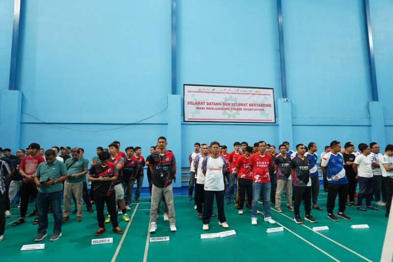 Foto Para Peserta Badminton K3 Sulsel.