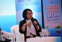 Direktur Utama PT Jasa Armada Indonesia Tbk (IDX: IPCM), Shanti Puruhita, hadir sebagai pembicara dalam Women’s Forum di Indonesia Maritime Week 2025 yang diselenggarakan di Jakarta Convention Center (JCC).