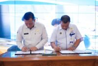 Wujudkan pengukuran kapal yang akurat dan terstandar, Kemenhub dan KKP Serah Terima Keputusan Bersama Pedoman Pengukuran Kapal Penangkap Ikan oleh P2KPI.