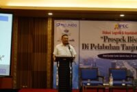 Executive General Manager PT Pelabuhan Indonesia (Persero) Regional 2 Tanjung Priok, Yandri Trisaputra, hadir sebagai salah satu narasumber utama, dalam acara Diskusi Logistik dan Kepelabuhanan bertema “Prospek Bisnis di Pelabuhan Tanjung Priok” yang digelar oleh komunitas media Indonesia Port Editors Club (IPEC) di Hotel Sunlake, Jakarta Utara, Selasa (29/7).