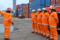 Terminal Teluk Lamong tangani serangan siber dan sabotase kebocoran petikemas B3 dalam gelaran ISPC Code Exercises.